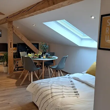 Modernes Loft Mit Dachterrasse Und Parkplatz شقة *